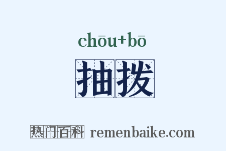 抽拨是什么意思的图片